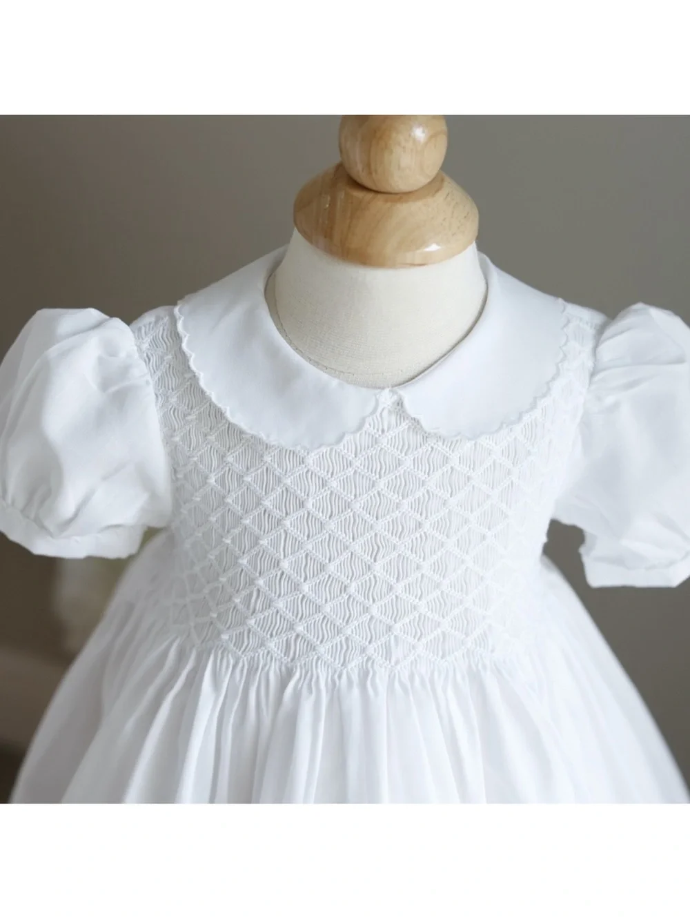 Feltman Brothers Smocked White Dress Flower Girl NWT